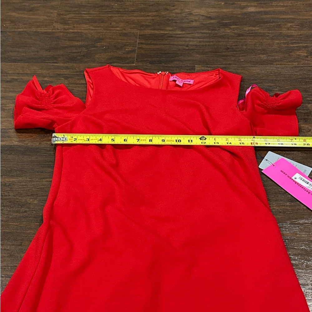 Betsy Johnson Women's Red Dress Size 8 - Picture 11 of 13